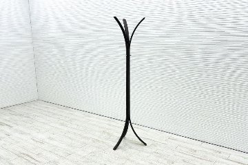 コートハンガー 中古 えもんかけ レザー 中古オフィス家具 400/400/1780の画像