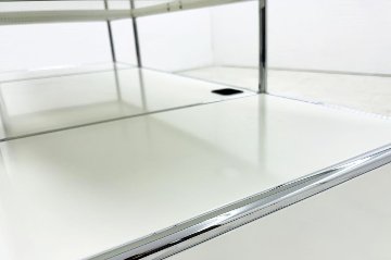 USMハラー 中古 ハラーシステム USM Haller ドロップダウン エクステンション 3連2段 中古オフィス家具 ブラック 1470/525/785の画像