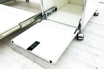 USMハラー 中古 ハラーシステム USM Haller ドロップダウン エクステンション 3連2段 中古オフィス家具 ブラック 1470/525/785の画像