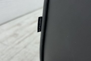 オカムラ 応接ソファ S-18H レザー 応接家具 中古 中古オフィス家具 ブラックの画像