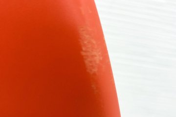 ヴィトラ イームズチェア 中古 Vitra Eames プラスチックサイドシェルチェア DSR クロームベース オレンジの画像