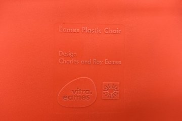 ヴィトラ イームズチェア 中古 Vitra Eames プラスチックサイドシェルチェア DSR クロームベース オレンジの画像