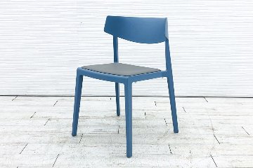 【5脚セット】 イトーキ  ACTIU アクチュチェア ミーティングチェア 会議椅子 スタッキングチェア 中古オフィス家具 KAC-111-23E01の画像
