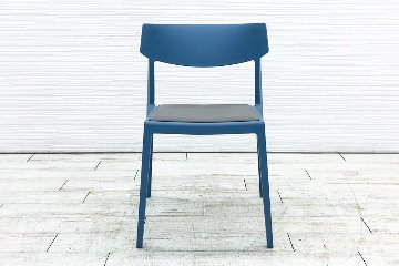 【5脚セット】 イトーキ  ACTIU アクチュチェア ミーティングチェア 会議椅子 スタッキングチェア 中古オフィス家具 KAC-111-23E01の画像