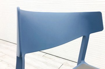 【5脚セット】 イトーキ  ACTIU アクチュチェア ミーティングチェア 会議椅子 スタッキングチェア 中古オフィス家具 KAC-111-23E01の画像