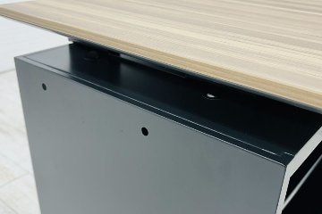 コクヨ サイビ SAIBI 中古 幅2000 オープンキャビネット 3段ワゴン付き エグゼクティブデスク 中古オフィス家具 2000/700/720の画像