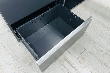 コクヨ サイビ SAIBI 中古 L型デスク L字デスク 幅2000 3段ワゴン付き エグゼクティブデスク 中古オフィス家具 2000/1300/720の画像