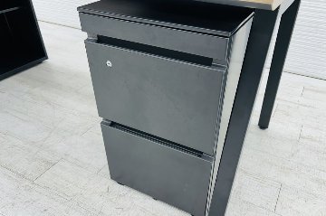 コクヨ サイビ SAIBI 中古 L型デスク L字デスク 幅2000 3段ワゴン付き エグゼクティブデスク 中古オフィス家具 2000/1300/720の画像