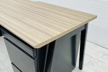 コクヨ サイビ SAIBI 中古 L型デスク L字デスク 幅2000 3段ワゴン付き エグゼクティブデスク 中古オフィス家具 2000/1300/720の画像
