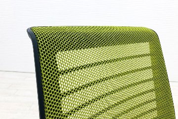 スチールケース シンクチェア 中古 2016年製 Steelcase Think 可動肘 中古オフィス家具 465A300 ワサビの画像