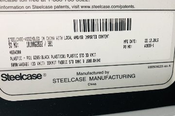 スチールケース シンクチェア 中古 2016年製 Steelcase Think 可動肘 中古オフィス家具 465A300 ワサビの画像