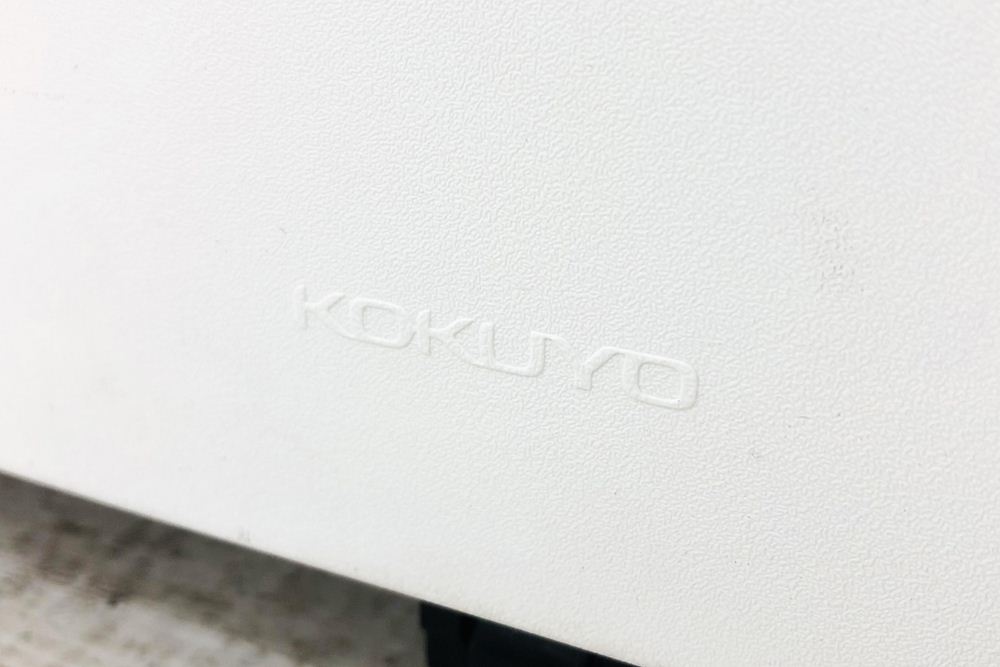 コクヨ ISシリーズ 2段ワゴン 中古 脇机 収納家具 ワゴン2段 KOKUYO 中古オフィス家具 シリンダー錠 395/602/600の画像