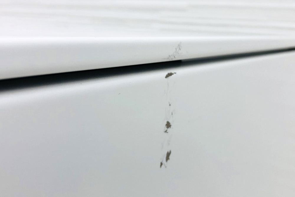 コクヨ ISシリーズ 2段ワゴン 中古 脇机 収納家具 ワゴン2段 KOKUYO 中古オフィス家具 シリンダー錠 395/602/600の画像