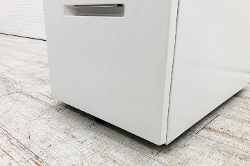 コクヨ ISシリーズ 2段ワゴン 中古 脇机 収納家具 ワゴン2段 KOKUYO 中古オフィス家具 シリンダー錠 395/602/600の画像