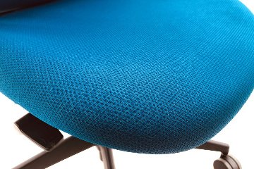 コクヨ ピコラチェア ローバック 中古 KOKUYO picora クッション 固定肘 中古オフィス家具 プルシアンブルーの画像
