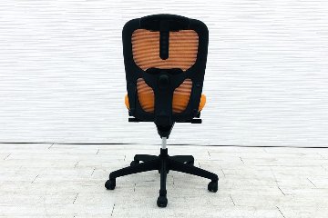グラーゼチェア 中古 プラス PLUS GRAZE グラーゼ 座クッション 中古オフィス家具 オレンジの画像