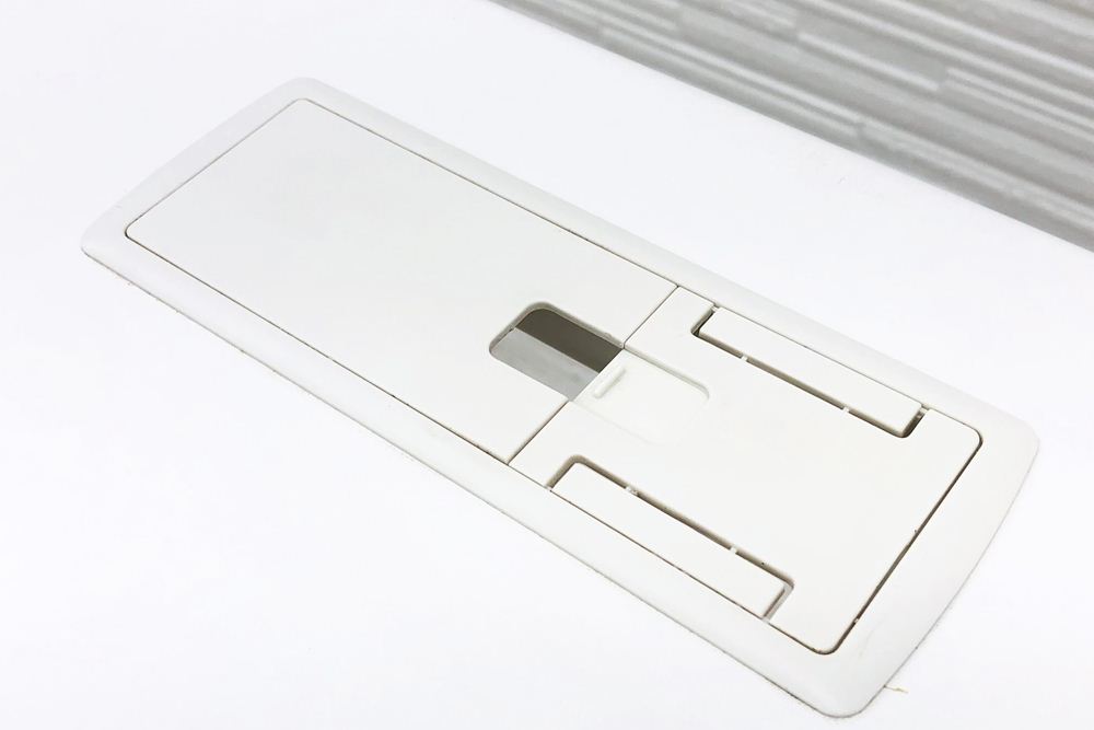 イナバ 片袖机 幅1000 中古 片袖デスク事務机 中古オフィス家具 ホワイト 1000/700/700の画像