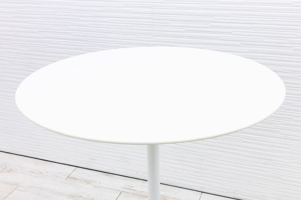 ウィルクハーン エーライン 中古 ミーティングテーブル ハイテーブル Aline Wilkhahn 中古オフィス家具 ホワイト 700/700/1050の画像