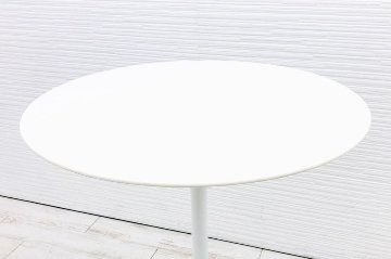ウィルクハーン エーライン 中古 ミーティングテーブル ハイテーブル Aline Wilkhahn 中古オフィス家具 ホワイト 700/700/1050の画像