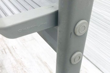 オカムラ ホワイトボード 中古 自立式ホワイトボード キャスター付 両面タイプ 中古オフィス家具 1900/600/1800の画像