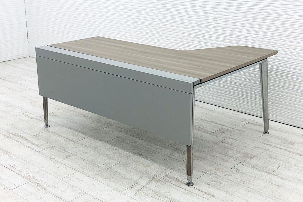 オカムラ プリシード PRECEDE 中古 L型デスク マネージメントデスク エグゼクティブデスク 中古オフィス家具の画像