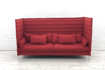 ヴィトラ アルコーヴソファ 中古 Vitra Alcove sofa 2人用ソファ ハイバックソファ 中古オフィス家具 2300/900/1350の画像