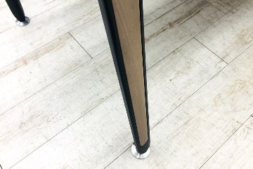 オカムラ プリシード L型デスク 中古 3段ワゴン付き エグゼクティブデスク 高級デスク 中古オフィス家具 左ラウンド プライズウッドライトの画像