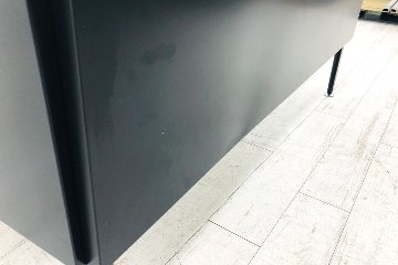 オカムラ プリシード L型デスク 中古 3段ワゴン付き エグゼクティブデスク 高級デスク 中古オフィス家具 左ラウンド プライズウッドライトの画像
