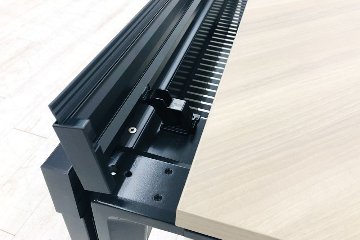 オカムラ プリシード L型デスク 中古 3段ワゴン付き エグゼクティブデスク 高級デスク 中古オフィス家具 左ラウンド プライズウッドライトの画像