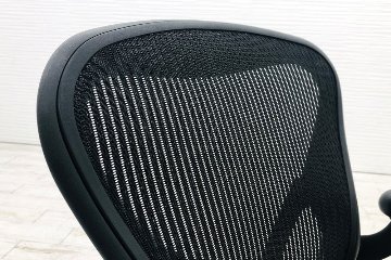 アーロンチェア 中古 Bサイズ ライト ハーマンミラー ポスチャーフィット Aeron Chairs Herman Miller 中古オフィス家具 肘ダイヤルの画像