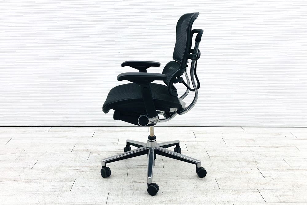 エルゴヒューマン ベーシック ミドルバック ergohuman 中古 中古チェア 高機能チェア メッシュ ブラックの画像