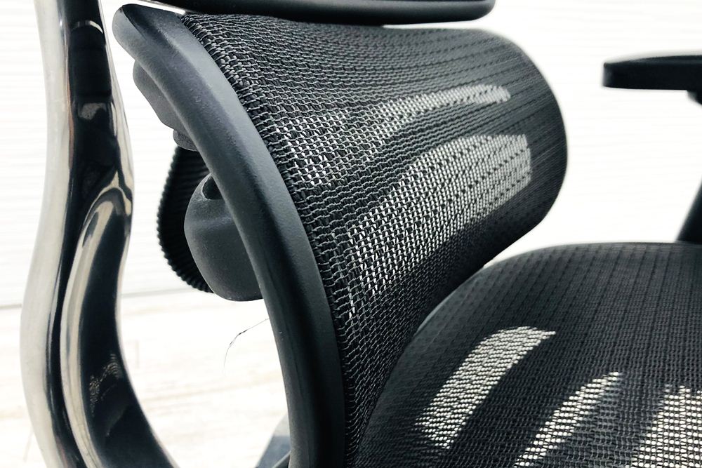 エルゴヒューマン ベーシック ミドルバック ergohuman 中古 中古チェア 高機能チェア メッシュ ブラックの画像