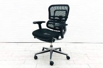 エルゴヒューマン ベーシック ミドルバック ergohuman 中古 中古チェア 高機能チェア メッシュ ブラックの画像