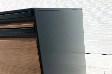 オカムラ プロステージクレスト 3段ワゴン 中古  PROSTAGE CREST ワゴン3段 中古オフィス家具 390/579/640 シリンダー錠の画像