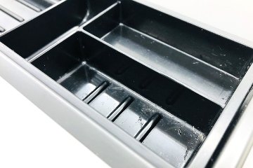 オカムラ プロステージクレスト 中古 袖机 PROSTAGE CREST 3段ワゴン 中古オフィス家具 390/579/640 シリンダー錠の画像