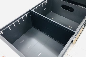 オカムラ プロステージクレスト 中古 袖机 PROSTAGE CREST 3段ワゴン 中古オフィス家具 390/579/640 シリンダー錠の画像