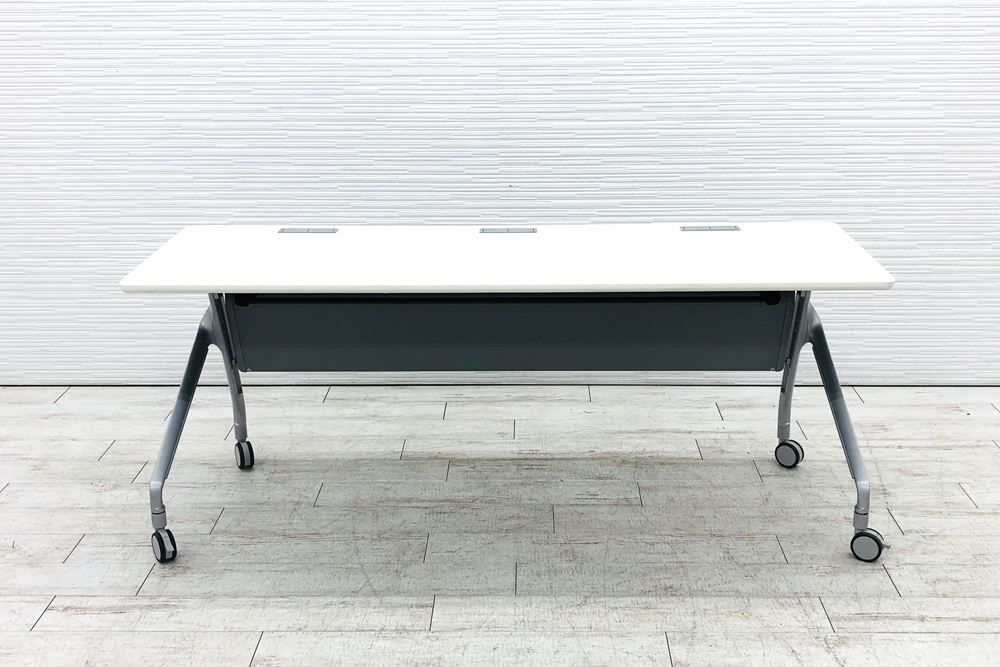 コクヨ ミーティングテーブル 中古 会議机 折りたたみテーブル 中古オフィス家具 ネスティングテーブル 1800/600/720の画像