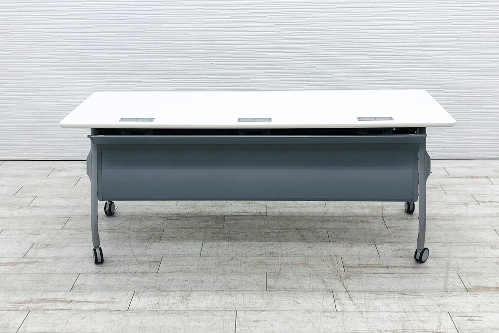 コクヨ ミーティングテーブル 中古 会議机 折りたたみテーブル 中古オフィス家具 ネスティングテーブル 1800/600/720の画像