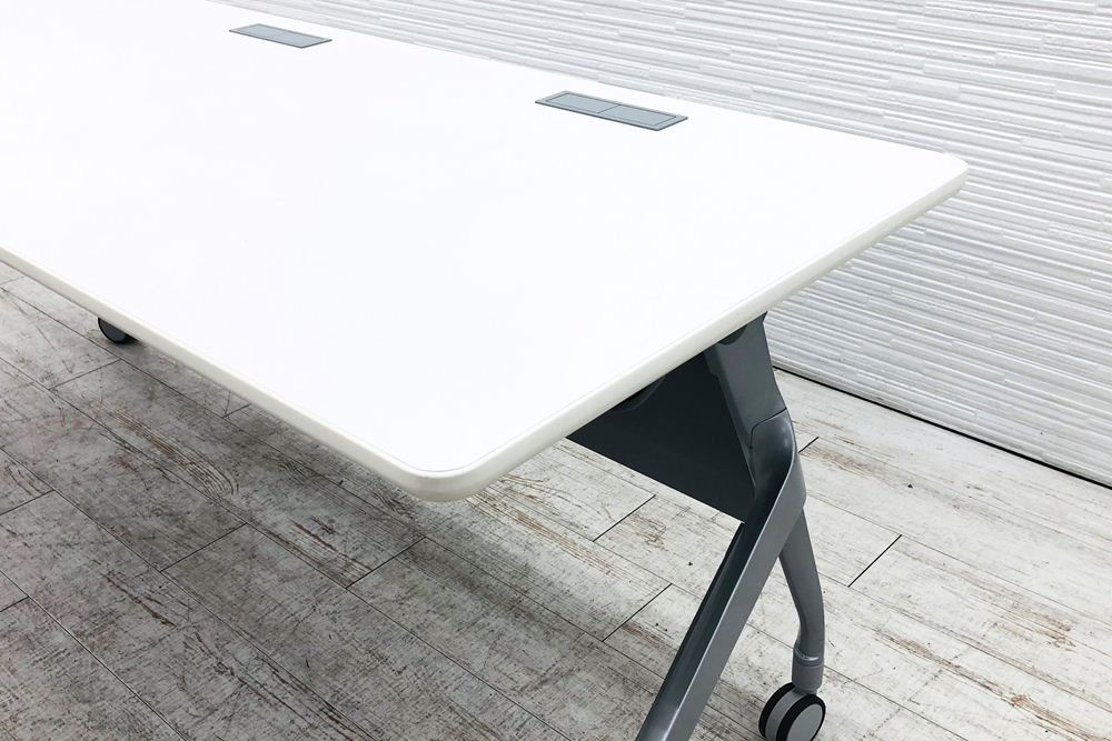 コクヨ ミーティングテーブル 中古 会議机 折りたたみテーブル 中古オフィス家具 ネスティングテーブル 1800/600/720の画像