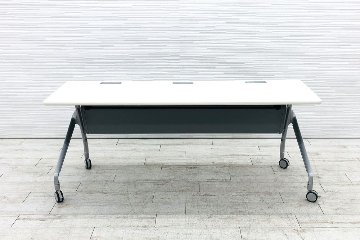 コクヨ ミーティングテーブル 中古 会議机 折りたたみテーブル 中古オフィス家具 ネスティングテーブル 1800/600/720の画像