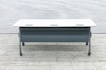 コクヨ ミーティングテーブル 中古 会議机 折りたたみテーブル 中古オフィス家具 ネスティングテーブル 1800/600/720の画像
