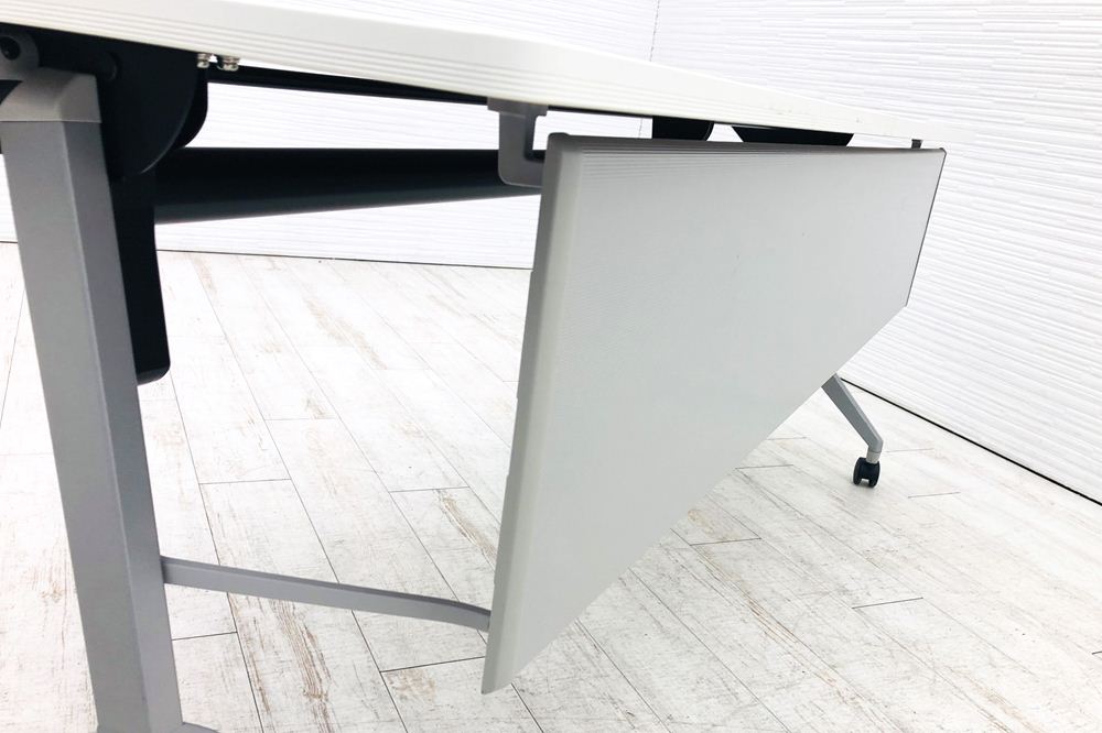 コクヨ リーフライン ミーティングテーブル 中古 会議机 折りたたみテーブル 中古オフィス家具 スタックテーブル 1800/600/720の画像