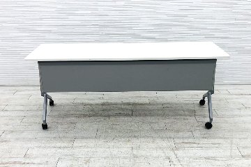 コクヨ リーフライン ミーティングテーブル 中古 会議机 折りたたみテーブル 中古オフィス家具 スタックテーブル 1800/600/720の画像