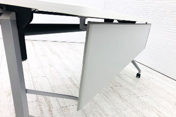 コクヨ リーフライン ミーティングテーブル 中古 会議机 折りたたみテーブル 中古オフィス家具 スタックテーブル 1800/600/720の画像