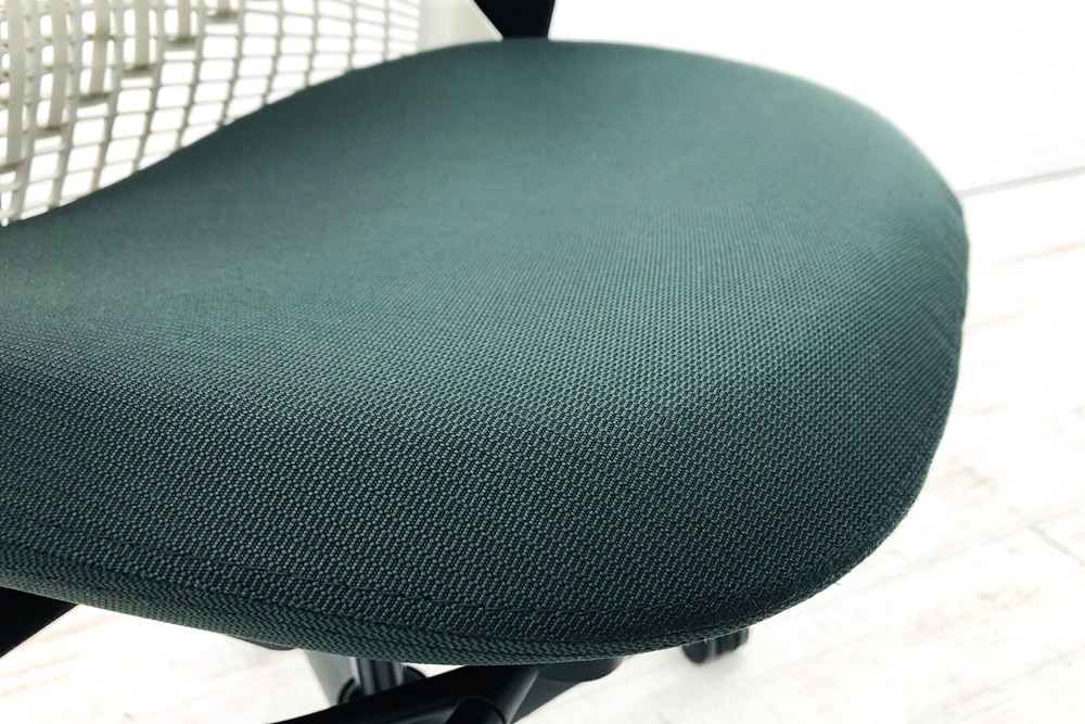 ハーマンミラー セイルチェア 中古 【前傾チルト無】 SAYL Chairs デザインチェア 中古オフィス家具 可動肘 ホワイト/ダークグリーンの画像