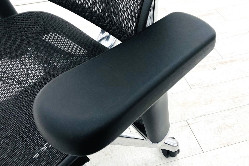 【未使用品】 自社保証有 エルゴヒューマンプロ2 中古 ヘッドレスト付き ergohuman PRO2 HIGH Type 中古オフィス家具 BKフレーム ブラックの画像