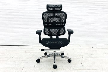 【未使用品】 自社保証有 エルゴヒューマンプロ2 中古 ヘッドレスト付き ergohuman PRO2 HIGH Type 中古オフィス家具 BKフレーム ブラックの画像