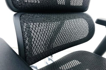 【未使用品】 自社保証有 エルゴヒューマンプロ2 オットマン 中古 ヘッドレスト付き ergohuman PRO2 Ottoman 中古オフィス家具 BKフレーム ブラックの画像