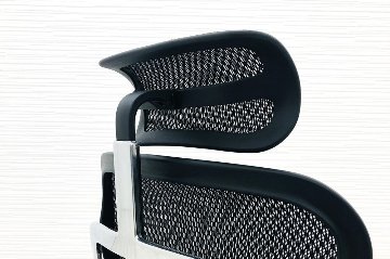 【未使用品】 自社保証有 エルゴヒューマンプロ2 オットマン 中古 ヘッドレスト付き ergohuman PRO2 Ottoman 中古オフィス家具 BKフレーム ブラックの画像