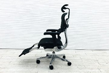 【未使用品】 自社保証有 エルゴヒューマンプロ2 オットマン 中古 ヘッドレスト付き ergohuman PRO2 Ottoman 中古オフィス家具 BKフレーム ブラックの画像